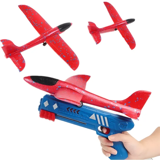 airplane toy, airplane launcher toy, foam airplane toy, airplane gun toy