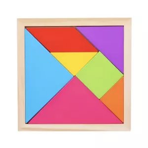 Tangram-Puzzle, Tangram-Puzzle aus Holz, Lernspielzeug