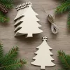 leere Holzornamente, personalisierte hölzerne Weihnachtsbaumschmuck, DIY Holzornamente, hölzerne Weihnachtsbaumschmuck