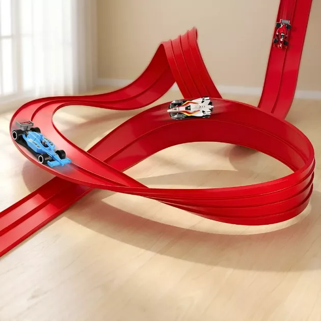 flexible track toy, flexible race track, flexible car track, flexible car track toy