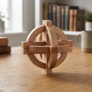 Holz-Globus-Denkspiel-Puzzle