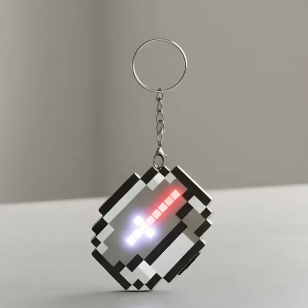 pixel keychain