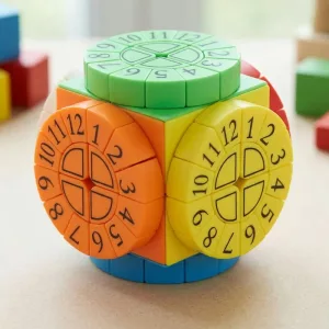 Time Magic Cube Gehirntrainer-Puzzle für Kinder