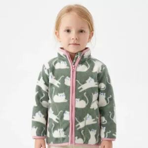 Fleecejacke mit Reißverschluss, warme Jacke mit Reißverschluss