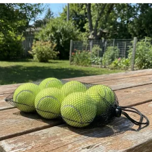 6er-Pack Tennisbälle mit Netztasche