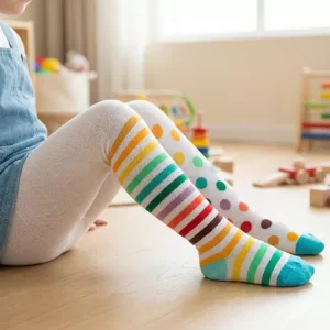 Niedliche, bunte Kinderstrumpfhose aus Baumwolle