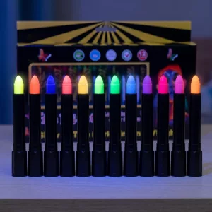 12-tlg. UV-Gesichts- und Körper-Marker-Set für Kinder, leuchtet im Dunkeln